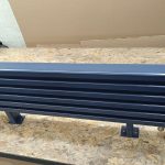 Трубчатый напольный радиатор WarmDesign Omega F 30х60 высотой 180 мм. +100 мм  ножки / 4секц.,  шириной 800 мм., горизонтально