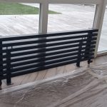 Трубчатый напольный радиатор WarmDesign Omega F 30х60 высотой 180 мм. +100 мм  ножки / 4секц.,  шириной 800 мм., горизонтально