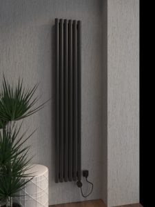 Трубчатый электрический радиатор WarmDesign Orion 42 Е высотой 1800 мм., шириной 92 мм.  / 2 секц.,  вертикально