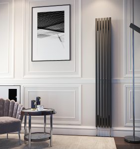 Трубчатый Радиатор VELAR P30 1750 V - 4 БП RAL9016 высотой 1750 мм.   / 4 секц.,  шириной 180 мм., вертикально, боковое