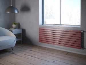 Трубчатый Радиатор VELAR P60 1000 H - 2 П50 RAL9016 высотой 126 мм.   / 2 секц.,  шириной 1000 мм., горизонтально, нижнее