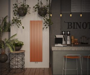 Трубчатый Радиатор VELAR P60 570 V - 2 П50 RAL9016 высотой 570 мм.   / 2 секц.,  шириной 126 мм., вертикально, нижнее