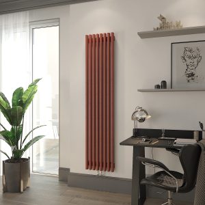 Трубчатый Радиатор VELAR S 2200 V - 13 П50 RAL9016 высотой 2200 мм.   / 13 секц.,  шириной 630 мм., вертикально, нижнее