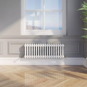 VELAR, Трубчатый радиатор 2037 - 41 секции, 2 - трубный, нижнее подключение 50 мм B50 1/2 без вентиля ВхШхГ: 376х1845х70