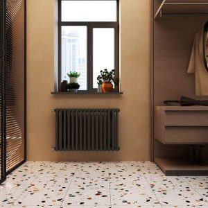 VELAR, Трубчатый радиатор 4045 - 16 секции, 4 - трубный, нижнее подключение 50 мм B50 1/2 без вентиля ВхШхГ: 450х720х140