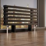 Трубчатый напольный радиатор WarmDesign Omega F 30х60 высотой 180 мм. +100 мм  ножки / 4секц.,  шириной 800 мм., горизонтально