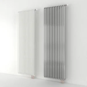 Трубчатый радиатор KZTO РС 4-2000-12 / 12 секц.,   4-трубный, высотой 2040 мм., шириной 494 мм., боковое подключение, цвет белый