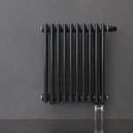 Трубчатый радиатор KZTO Batarìa 2-500-11 / 11 секц.,   2-трубный, высотой 576 мм., шириной 515 мм., нижн. подключение, цвет белый