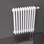 Трубчатый радиатор KZTO Batarìa 2-500-11 / 11 секц.,   2-трубный, высотой 576 мм., шириной 515 мм., нижн. подключение, цвет белый