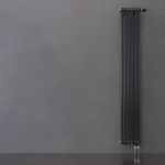 Трубчатый радиатор KZTO Batarìa 2-1250-7 / 7 секц.,   2-трубный, высотой 1326 мм., шириной 335 мм., нижн. подключение, цвет белый