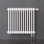 Трубчатый радиатор KZTO Batarìa 2-500-11 / 11 секц.,   2-трубный, высотой 576 мм., шириной 515 мм., нижн. подключение, цвет белый