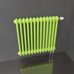 Трубчатый радиатор KZTO Batarìa 2-500-11 / 11 секц.,   2-трубный, высотой 576 мм., шириной 515 мм., нижн. подключение, цвет белый