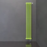Трубчатый радиатор KZTO Batarìa 2-1250-7 / 7 секц.,   2-трубный, высотой 1326 мм., шириной 335 мм., нижн. подключение, цвет белый