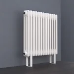 Трубчатый радиатор KZTO Batarìa 2-500-11 / 11 секц.,   2-трубный, высотой 576 мм., шириной 515 мм., нижн. подключение, цвет белый