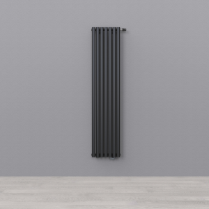 Трубчатый радиатор KZTO Ellipse S V 1 1250-15 / 15 секц., 1-трубный, высотой 1310 мм., шириной 901 мм., нижнее подключение,