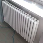 Трубчатый радиатор KZTO Гармония С40 1-300-21 / 21 секц.,   1-трубный, высотой 358 мм., шириной 1051 мм., боковое подключение, цвет белый