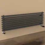 Трубчатый радиатор KZTO QUADRUM NEO 50 H 750-5 / 5 секц., высотой 223 мм., шириной 833 мм., нижнее подключение,