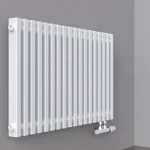 Трубчатый радиатор KZTO QUADRUM NEO 50 V 500-10 / 10 секц., высотой 583 мм., шириной 448 мм., боковое подключение,
