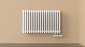Трубчатый радиатор KZTO QUADRUM NEO 50 V 1250-9 / 9 секц., высотой 1333 мм., шириной 403 мм., боковое подключение,