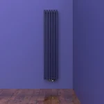 Трубчатый радиатор KZTO QUADRUM 40 V 2000-6 / 6 секц., высотой 2080 мм., шириной 361 мм., нижнее подключение,