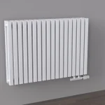 Трубчатый радиатор KZTO QUADRUM 30 V 2 750-19 / 19 секц., 2-трубный, высотой 813 мм., шириной 761 мм., нижнее подключение,