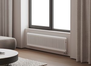 Трубчатый радиатор Rifar Tubog 3047-9 секц., высотой 465 мм., шириной 414 мм., боковое подключение, цвет: (белый/антрацит/титан на выбор)