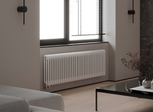 Трубчатый радиатор Rifar Tubog 3057-42 секц., высотой 565 мм., шириной 1932 мм., боковое подключение, цвет: (белый/антрацит/титан на выбор)