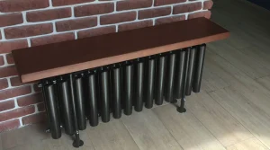 Дизайн-радиатор (скамейка) KZTO Завалинка Гармония 2-300-19 высотой 565 мм., шириной 1600мм.,