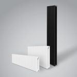 Трубчатый радиатор Royal Thermo SHIFT_Q30 С2180 двухтрубный, 14 секций, ГхВхД 98 х 1800 х 635 мм., подключение боковое, цвет белый