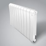 Биметаллический радиатор Royal Thermo INFINITY 500 - 10 секций, ГхВхД 90 х 570 х 800 мм., подключение боковое, цвет белый