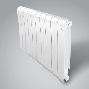 Биметаллический радиатор Royal Thermo INFINITY 500 - 10 секций, ГхВхД 90 х 570 х 800 мм., подключение боковое, цвет белый