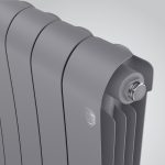 Биметаллический радиатор Royal Thermo INFINITY 500 - 6 секций, ГхВхД 90 х 570 х 480 мм., подключение боковое, цвет серебристый