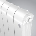 Биметаллический радиатор Royal Thermo INFINITY 500 - 10 секций, ГхВхД 90 х 570 х 800 мм., подключение боковое, цвет белый