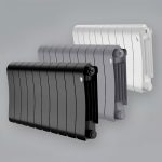 Биметаллический радиатор Royal Thermo INFINITY 300 - 10 секций, ГхВхД 90 х 370 х 800 мм., подключение боковое, цвет черный