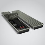 Внтурипольный конвектор Royal Thermo Atrium Turbo , глубиной 90 мм., шириной решетки 250 мм., длиной 2000 мм., цвет решетки на выбор