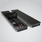 Внтурипольный конвектор Royal Thermo Atrium Turbo , глубиной 90 мм., шириной решетки 250 мм., длиной 2000 мм., цвет решетки на выбор