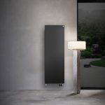 Панельный стальной вертикальный радиатор Royal Thermo Flat — высотой 1800 мм., шириной 400 мм., нижнее подключение, цвет белый, черный, серебристый на выбор