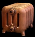 Чугунный радиатор Радимакс Bolton —  высотой 300/325 мм., шириной 880 мм.,11сек. настенный/напольный ;  боковое/нижнее  подключение, цвет: грунт