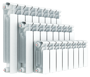 Биметаллический радиатор Rifar BASE 200 - 4 секций,  высотой 261 мм., шириной 324 мм.,боковое подключение, цвет  RAL (на выбор)