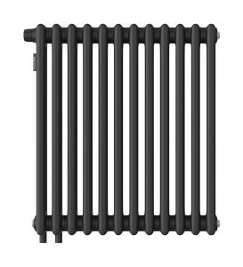 Стальной трубчатый радиатор Kohr Heim 3030/12 секций с боковым подключением 3/4 черный