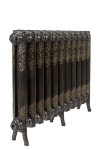 Чугунный радиатор Exemet Rococo —  высотой 600/660 мм., шириной 888 мм.,12сек. настенный/напольный;  боковое/нижнее  подключение, цвет: грунт