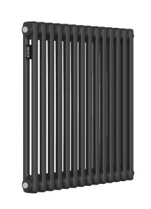 Стальной трубчатый радиатор Kohr Heim 2057/14 секций с боковым подключением 3/4 черный