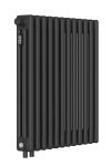 Стальной трубчатый радиатор Kohr Heim 3030/12 секций с боковым подключением 3/4 черный