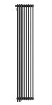 Стальной трубчатый радиатор Kohr Heim 3180/06 секций с боковым подключением 3/4 черный