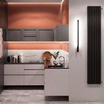 Радиатор отопления Кальдо (Caldo) Aria U1000x192x62 (В/Ш/Г), 3 секции, боковое/нижнее подключение, цвет по шкале RAL на выбор