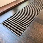 Внутрипольный конвектор Savva KV Vent 24V , глубиной 120 мм., шириной решетки 260 мм., длиной 1400 мм., цвет решетки на выбор/