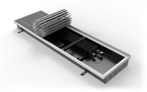 Внутрипольный конвектор Vitron без вентилятора ВК , глубиной 150 мм., шириной решетки 400 мм., длиной 2350 мм., цвет решетки  на выбор