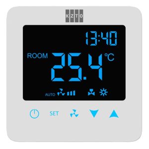 Настенный электронный термостат KZTO VT601 черный/белый 24V