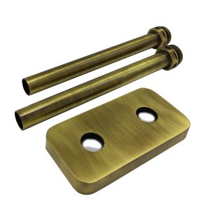 Комплект трубок SR Rubinetterie 15х1,0 с наружной резьбой 1/2х15 и отражателем 50мм, цвет бронза