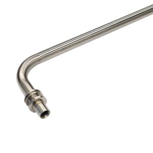 Трубка РЕХАУ из нержавеющей стали для подключения радиатора, Г-образная 16/250